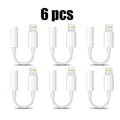 1/2/4/6pcs For IPhone 17 16 15 Plus Pro Max HiFi USB Type C To 3.5 Jack Earphone Adapter Type-C 3 5mm Audio Cable Converter Oasis Select 6pcs