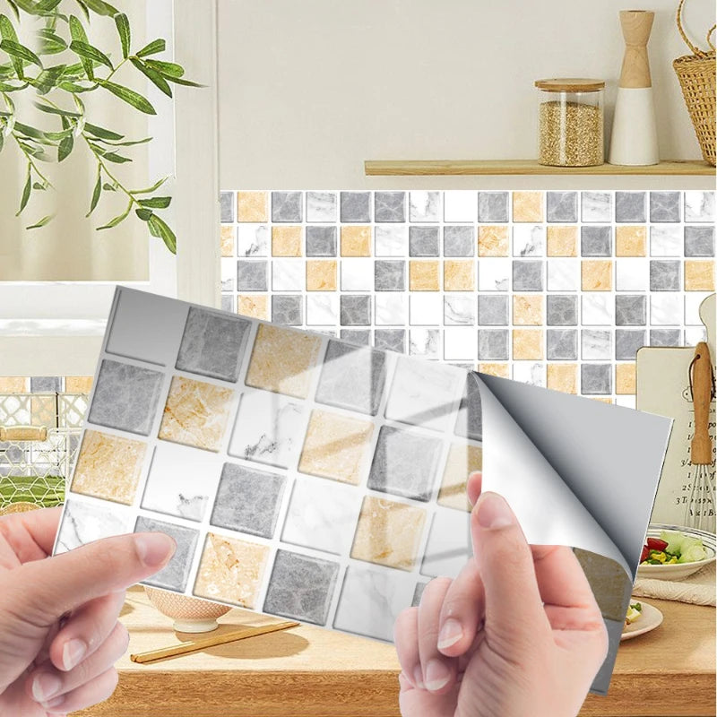 Wall Stickers Home Renovation Crystal Tiles Self-adhesive Flooring