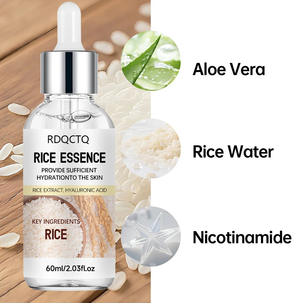Rice Extract Hyaluronic Acid Serum 2-Pack | Daily Hydration Facial Serum Essence Oasis Select
