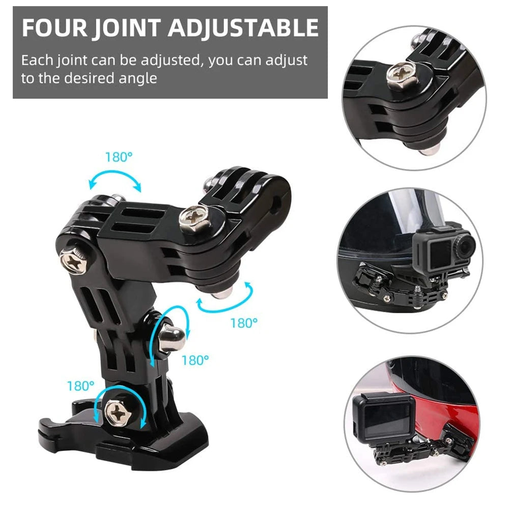 Motorcycle Helmet Chin Mount Kit for GoPro & Action Cameras