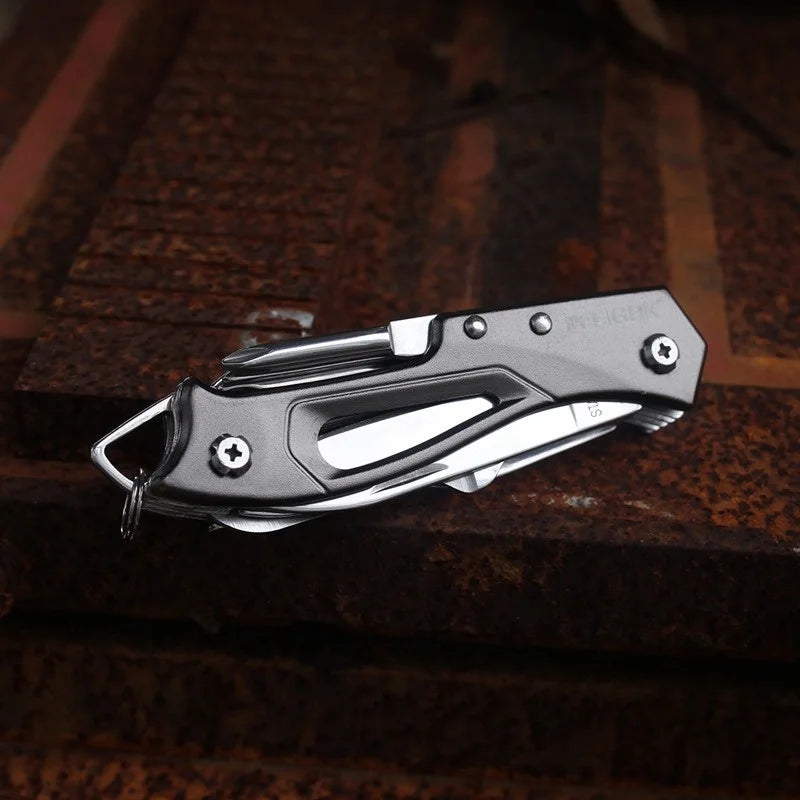 JUSTINLAU 1PC 18in1 Multifunctional Folding Tool Suitable for Outdoor Camping Hiking Survival Portable Multifunctional Tool Oasis Select