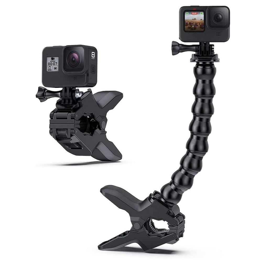 Flex Clamp Gooseneck Mount for GoPro Hero 12 11 Insta360 DJI
