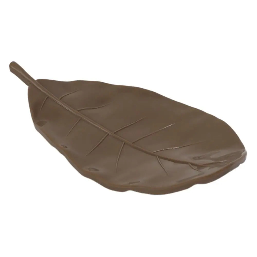 Creative Leaf Shape Soap Dish Storage Holder Stand Tray Fashion Soap Box Durable Storage Rack Bathroom Kitchen Sink Organizer Oasis Select brown