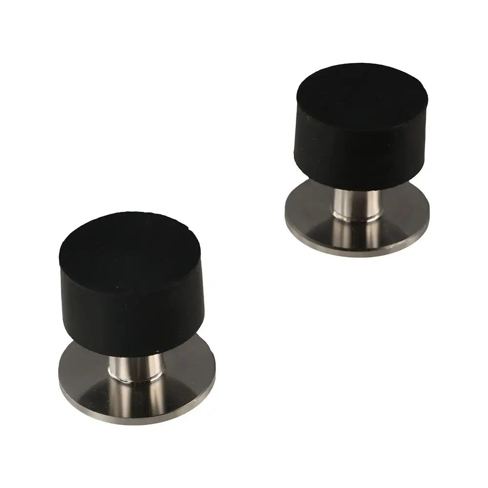 No-Drill Wall Door Stopper & Protector – Stainless Steel Mute