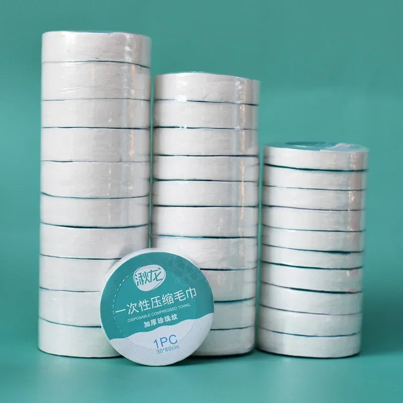 10PCS Set Compressed Towel Travel Quick-Drying Towel Trip Disposable Hotel Washable Cloth Towel Napkin Washcloth Outdoor Travel Oasis Select 40cm-30PCS
