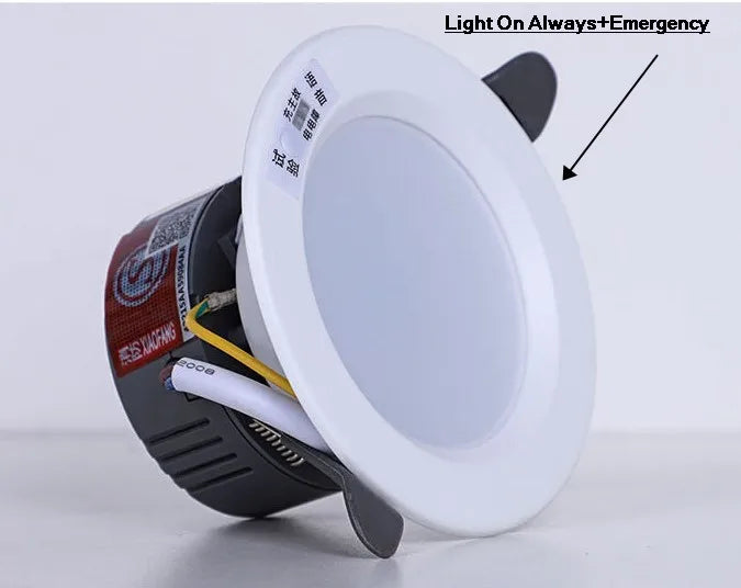 Rechargeable LED Emergency Downlight | Motion Sensor Backup