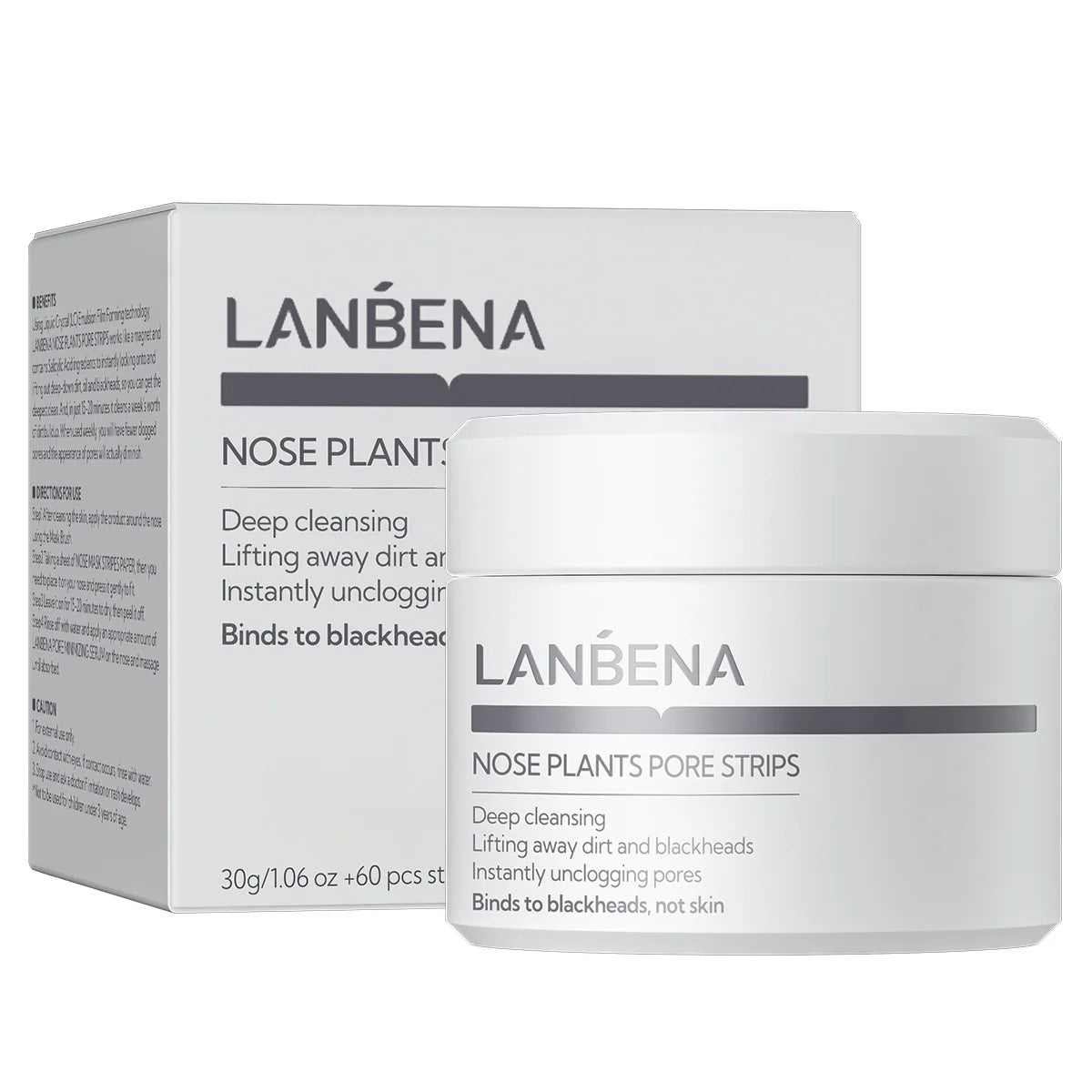 LANBENA Blackhead Removing Nose Strips and Pore Minimizing Serum Set Nose Mask Oasis Select 2.0 NOSE STRIPS