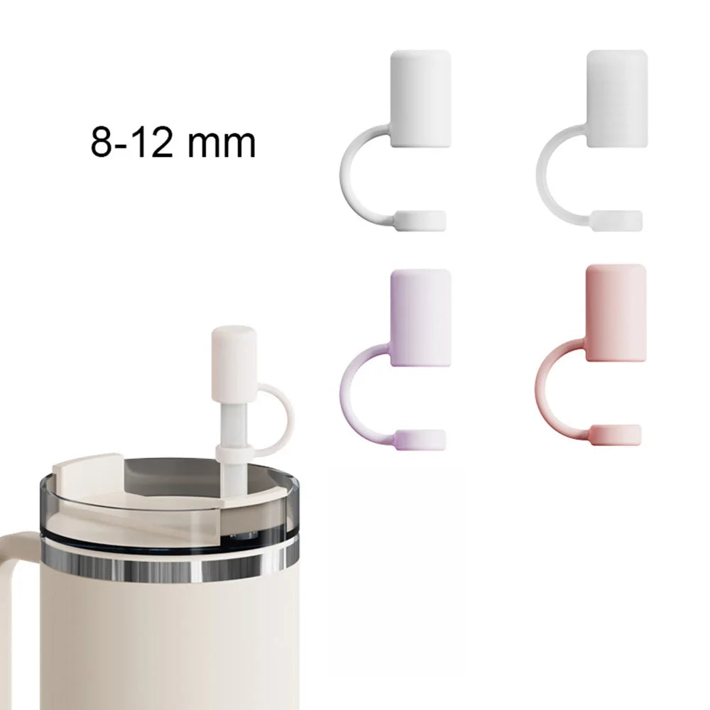Silicone Straw Cover Cap Reusable Leak-Proof Straw Stopper For Stanley Cup 40oz/ 30oz Cups Straws Accessories 8-12 Mm Oasis Select