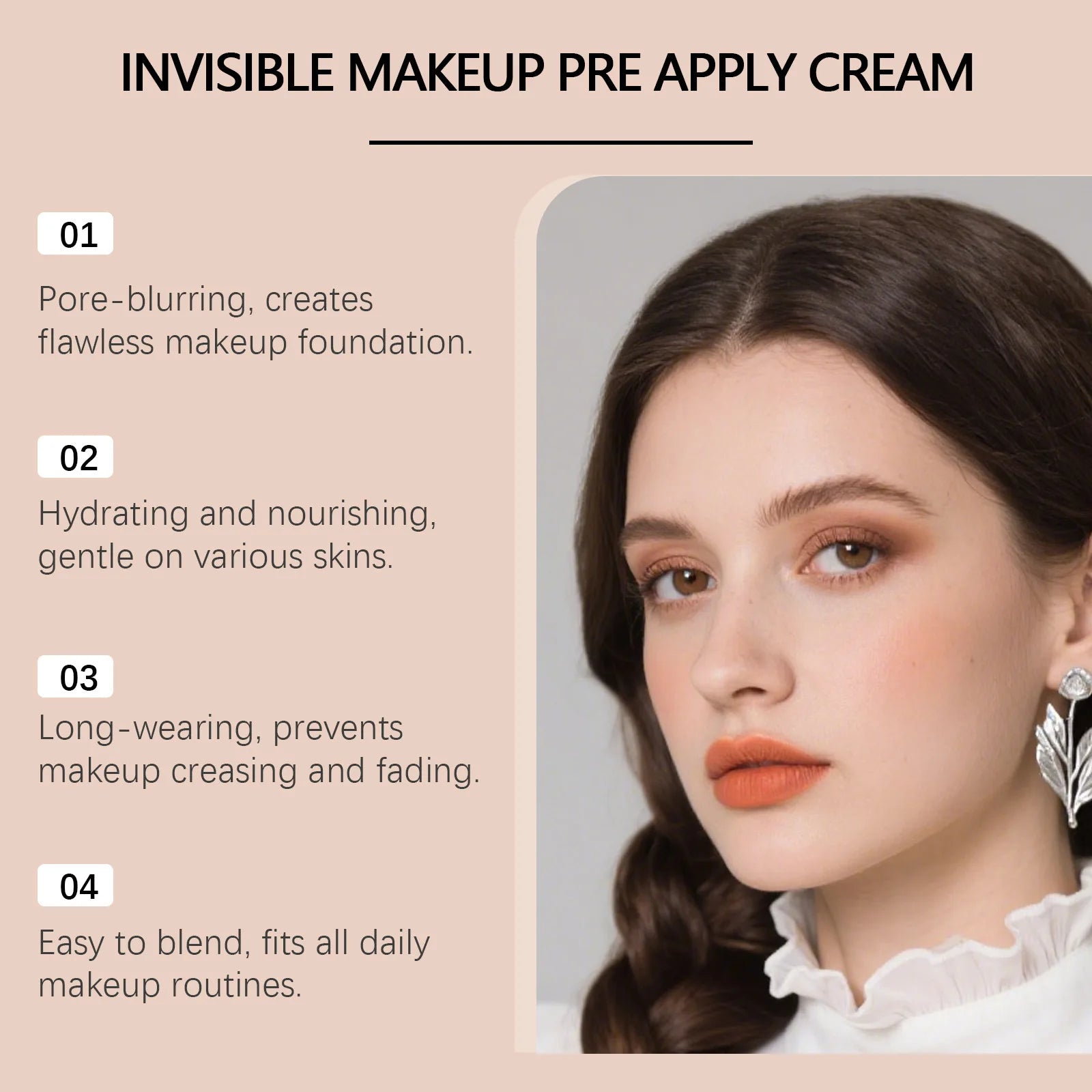 EELHOE Invisible Pore Isolation Primer UV Protection Brightening Long Lasting Makeup Base Face Cosmetic Oasis Select