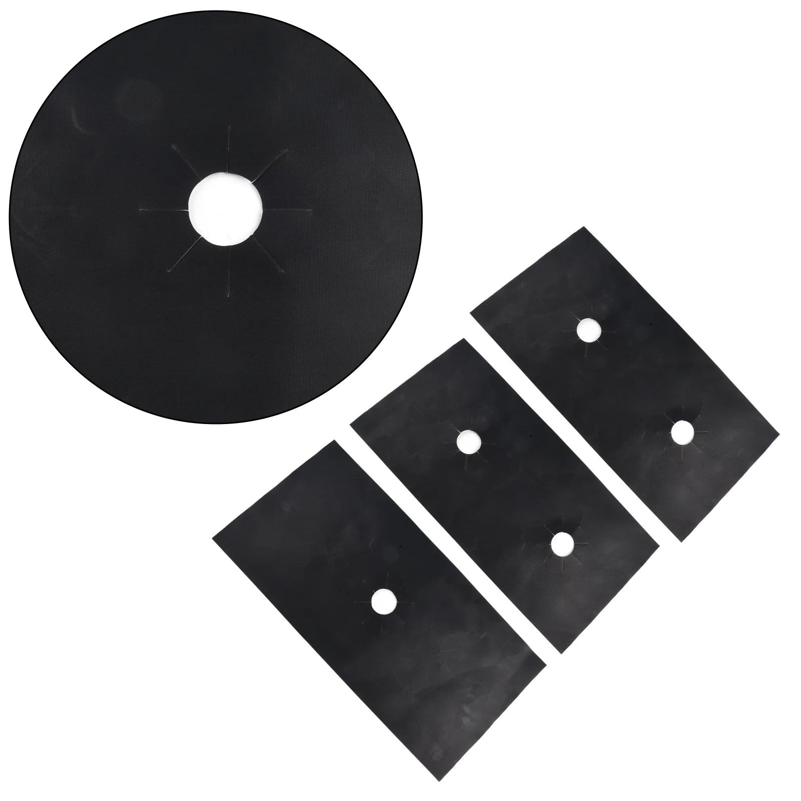 3Pcs/Set Gas Stove Pad Stove Protective Cover 5-Hole Kitchen Cleaning Anti-dirty Protector Pads 54x27cm Oasis Select
