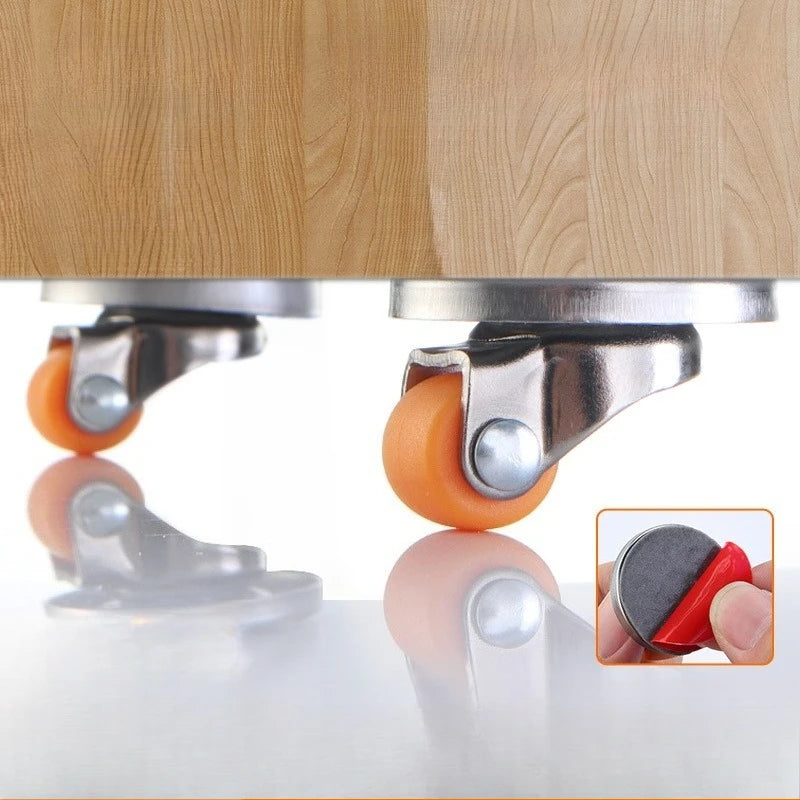 20pcs 0.5 Inch Small Caster Silent Universal Wheel Multipurpose Furniture Caster Workbench Shopping Carts Office Chair Wheels Oasis Select
