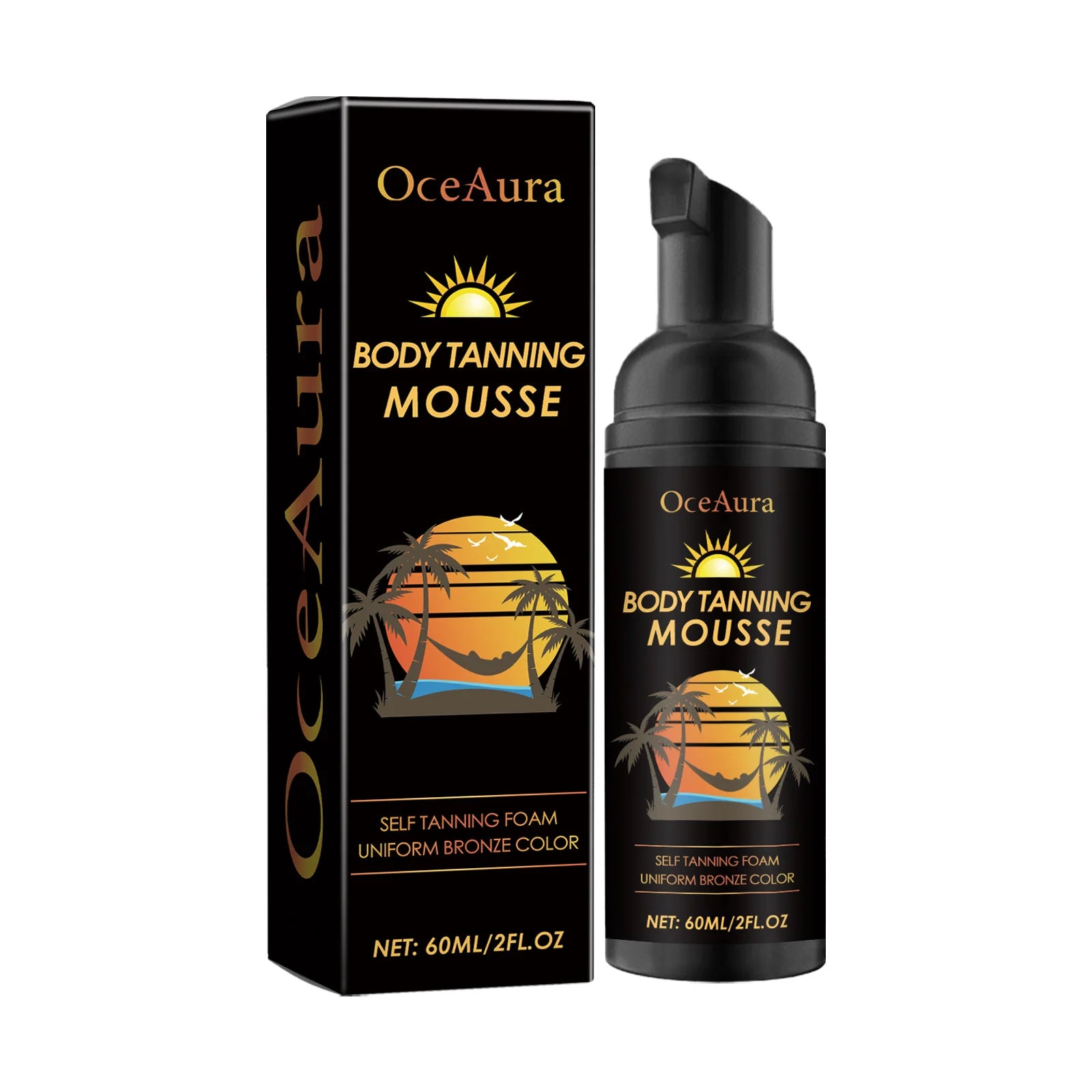 Tanning Accelerator Mousse Summer Skin Self Tanner Natural Glow Body Bronzer Sunbathing Keep Moisturizing Sunless Tanning Lotion Oasis Select