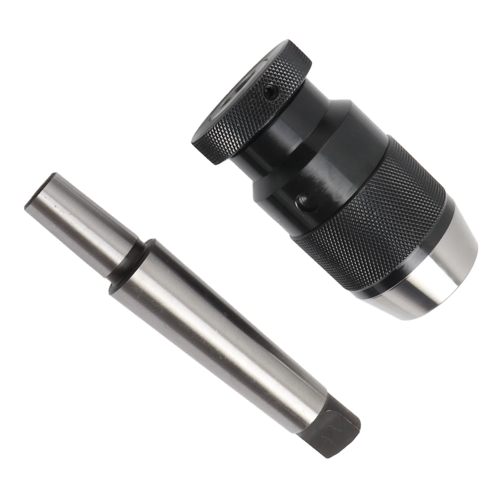 Keyless Lathe Drill Chuck 1-16mm Capacity 45# Steel Self Tighten Keyless Lathe Drill Chuck with MT3-B18 Taper Arbor Oasis Select