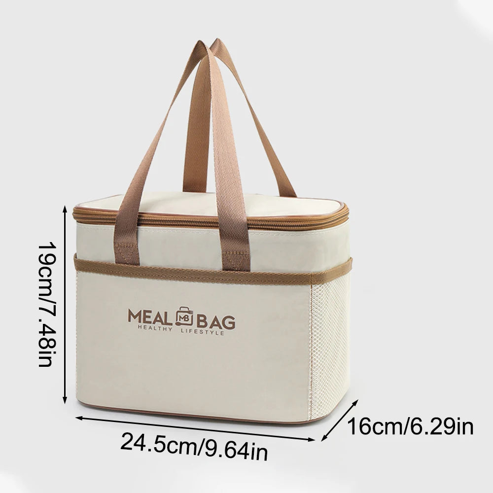 Insulated Lunch Bag – Waterproof, Shoulder Strap, 2-Person