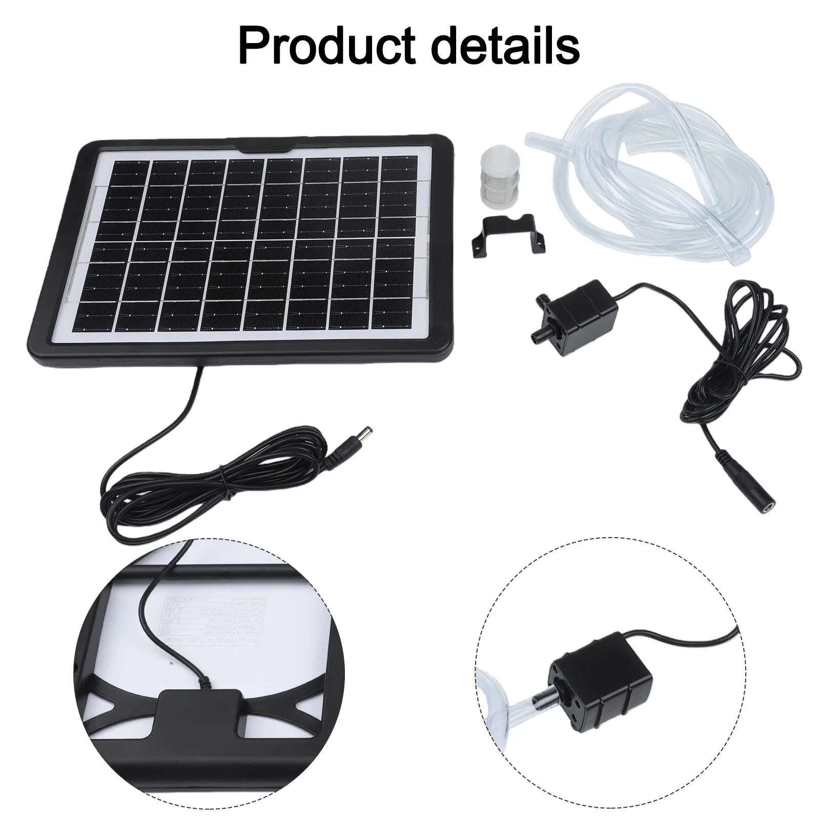 6W 9V Solar Water Pump With Bracket Submersible Pump Fish Tank Rockery Water Submersible Pump For Ponds Outdoor Aquariums Oasis Select