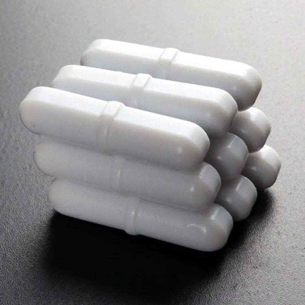 10Pcs PTFE Magnetic Stirrer Mixer White 6-15mm Magnetic Stir Bars Multi Size Easy To Clean Laboratory Stir Rod Lab Supplies Oasis Select