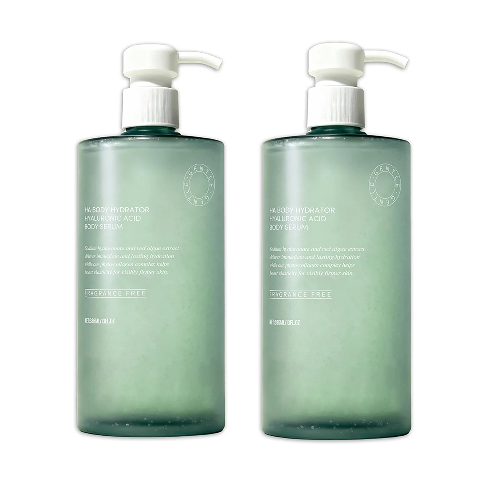 Hyaluronic Acid Body Serum Moisturizing Nourishing Refreshing Non Greasy Fast Hydrating Soft Smooth Care Skin Elasticity 386ml Oasis Select 2pcs