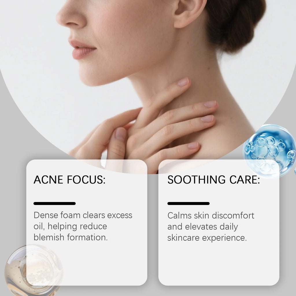Body Cleansing Soap Gentle Anti Acne Exfoliating Facial & Body Cleanser Brightening Oil Control Soothing Skin Care Shower Soap Oasis Select