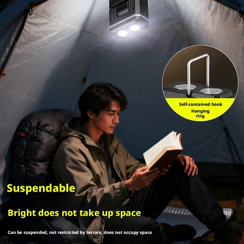 LED Magnetic Work Light Retractable 180° Rotatable Multi-Functional Flashlight for Outdoor Camping Inspection Oasis Select