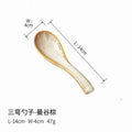 Kiln-fired Spoons Rice Spoons Soup Porridge Dessert Spoons Household Restaurant Oasis Select - Bangkok Brown