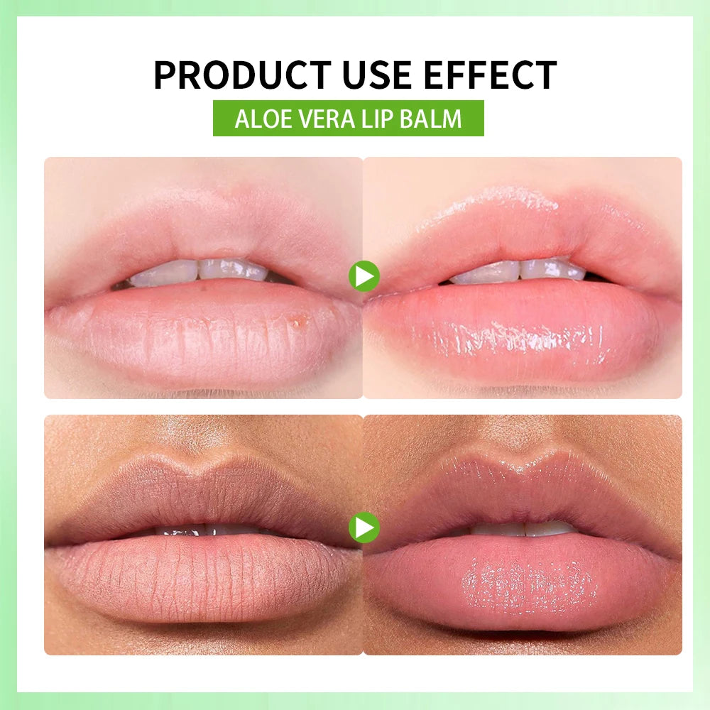 Natural Aloe Vera Lipstick Long-Lasting Refreshing Moisturizing Daily Care Lip Balm Fade-Resistant Nourishing Lip Care Oasis Select