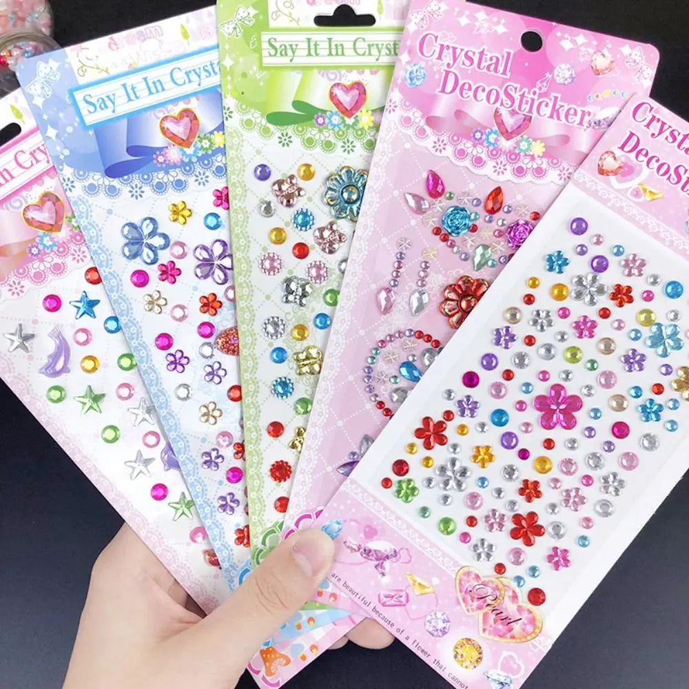 Decoration Stickers 3D Gem Stickers Scrapbooking Self Adhesive DIY Acrylic Gem Sticker DIY Mobile Phone Oasis Select