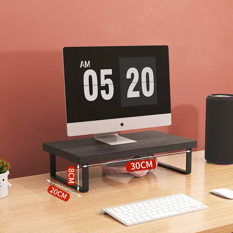 Wood Monitor Riser Shelf & Desk Organizer Stand 30/40/50cm