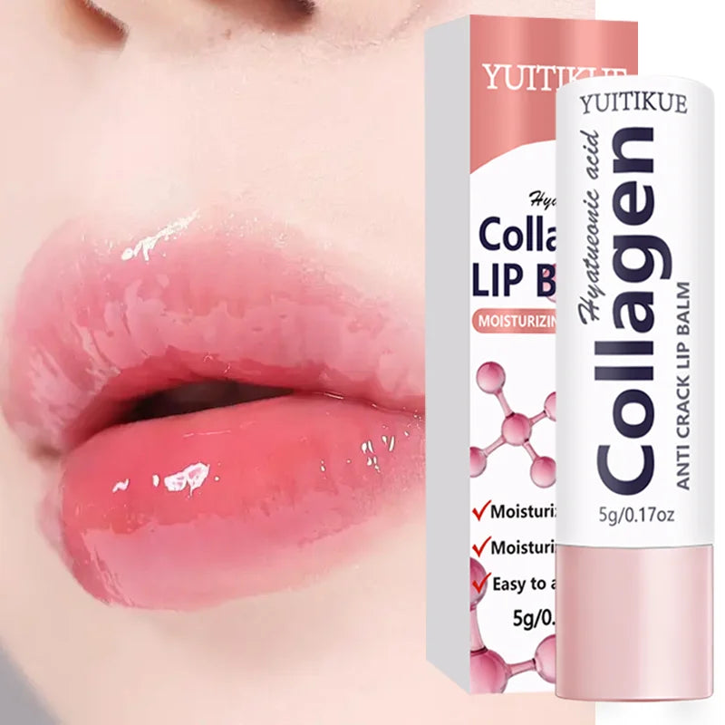 Collagen Lip Balm – Hyaluronic Acid 24H Hydration Anti-Crack