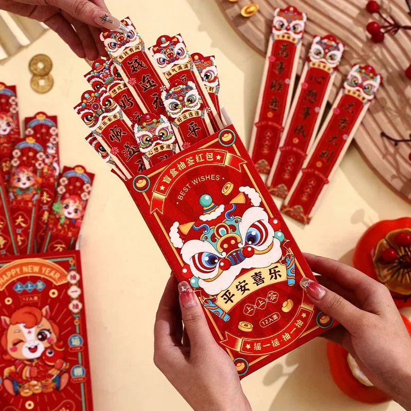 2026 Year Of The Horse Red Envelopes Chinese New Year Red Envelope Lucky Red Pockets Fun Creative Draw Lots Red Envelopes Oasis Select