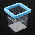 Multifunctional Aquarium Breeding Isolation Box High Clear Double Grid Fish Tank Hatchery Incubator for Small Fishes Oasis Select Blue