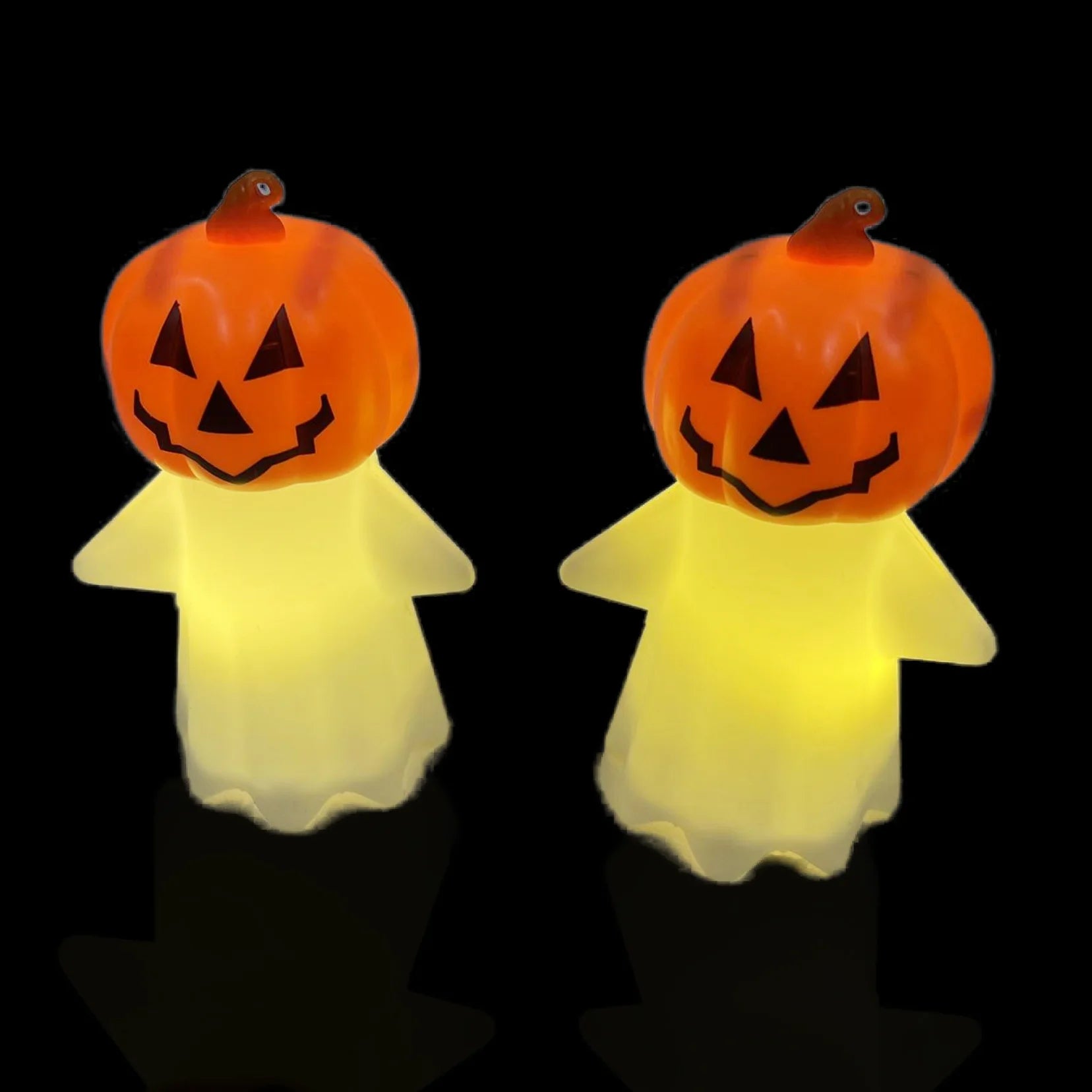 Halloween Glow Warm Yellow Light Glow Pumpkin Ghost Light Cute Ghost Night Light Oasis Select