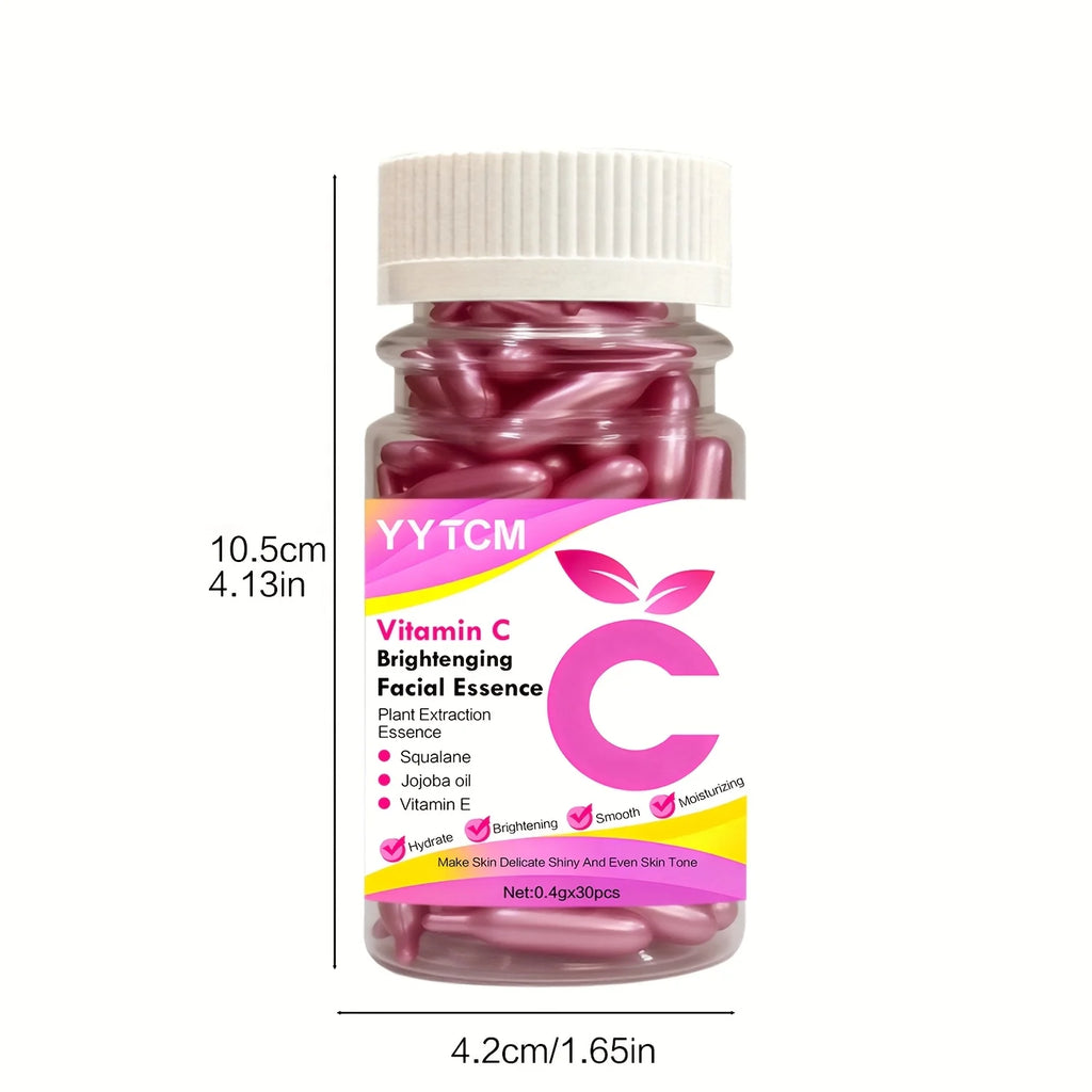 Vitamin C Brightening Capsule Essence – Squalane & Jojoba Oil Brightening Face Serum Oasis Select