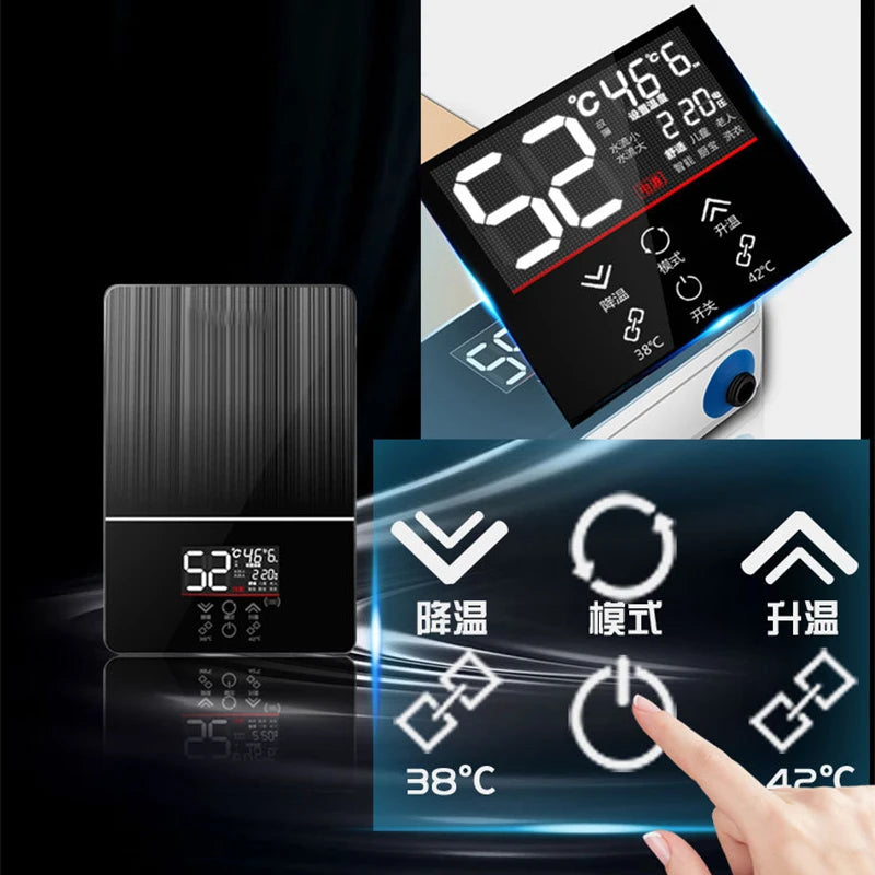 6000W Tankless Electric Water Heater | Smart Touch & Remote