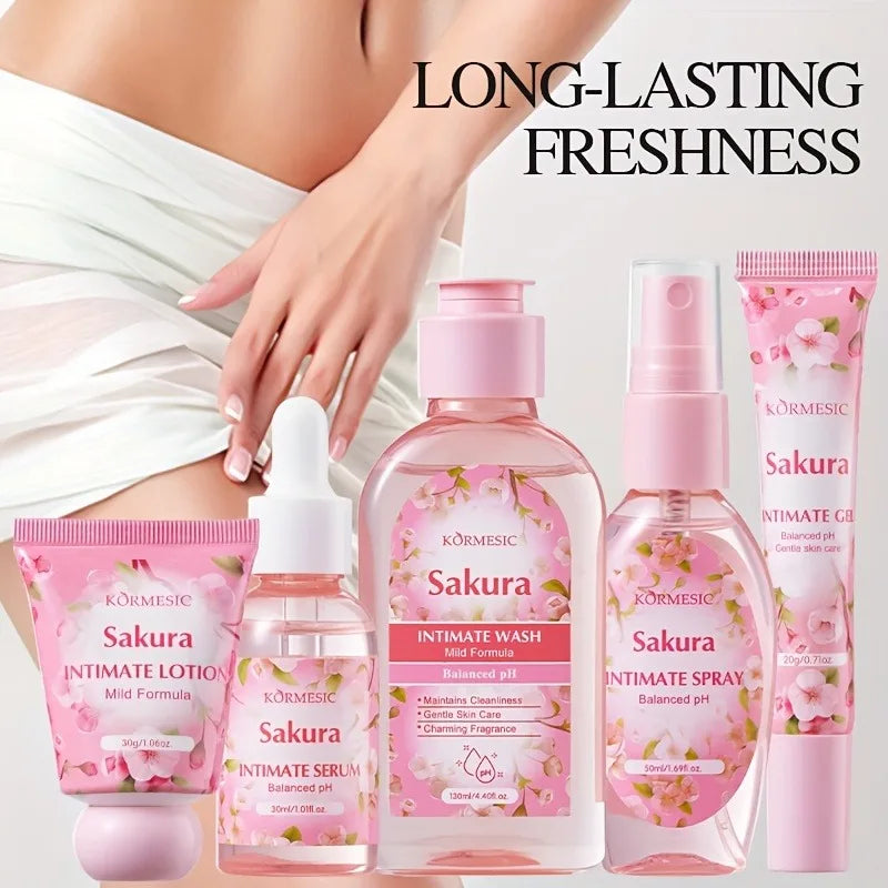Sakura Women's Intimate Care 5-Piece Set – Cleanse & Refresh Intimate Care Set Oasis Select Default Title