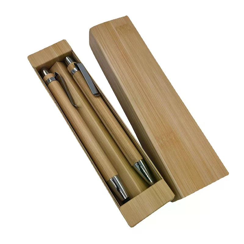 2Pcs Bamboo Ballpoint Pen Stylus Contact Pen Office & School Supplies Pens & Writing Supplies Gifts-Black Ink Oasis Select