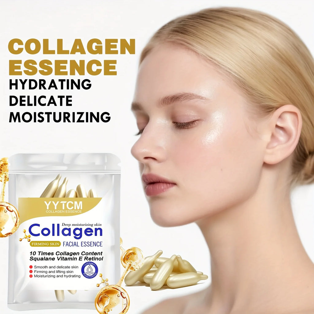 Collagen Firming Capsule Essence – Squalane, Retinol & Vitamin E Face Serum Capsules Oasis Select