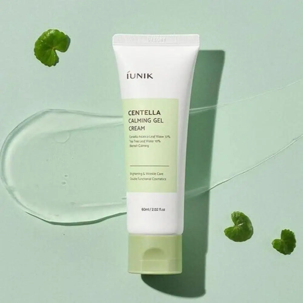 60ml iUNIK Centella Calming Gel Cream - 70% Centella Asiatica, Brightening & Wrinkle Care, Korean Soothing Skincare Oasis Select