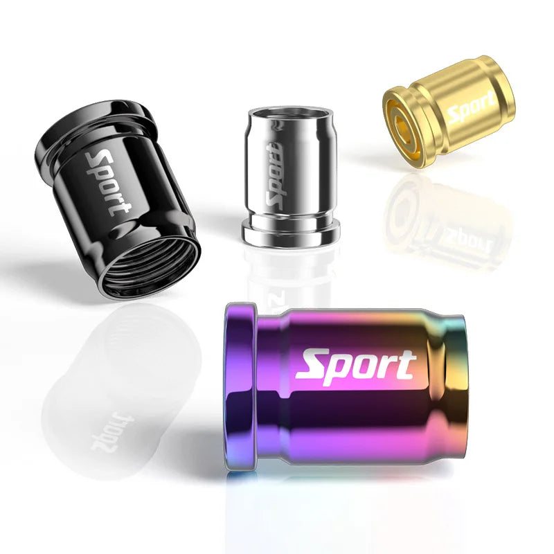 Tire valve stem cap - Universal anti-theft tire valve cap - Aluminum alloy cap - Wheel cap - Suitable for car caps Oasis Select