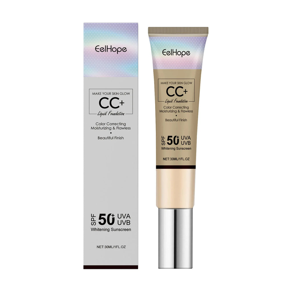 Eelhope CC Cream SPF 50 – Lightweight, Full Coverage & Brightening CC Cream SPF 50 Oasis Select 30ml boxed