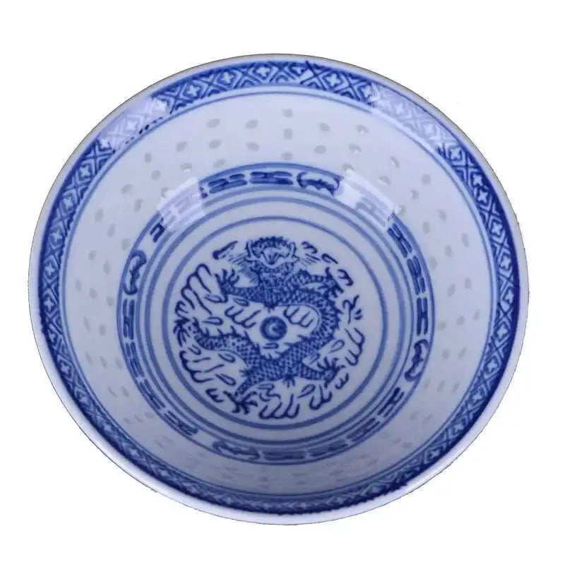 6inch Ceramic Ramen Bowl Chinese Vintage Blue And White Porcelain Tableware Soup Rice Bowls Home Restaurant Kitchen Dinnerware Oasis Select