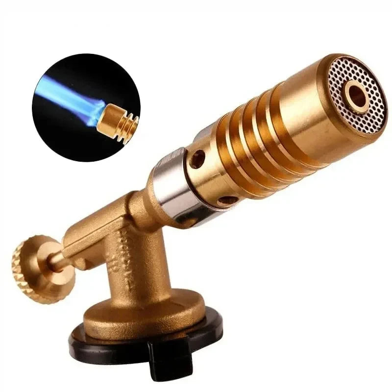 1set Picnic Barbecue Baking Cassette Stove Double-tube Spray Gun All-copper Flame Outdoor Barbecue Igniter Welding Gun Nozzle Oasis Select 1set
