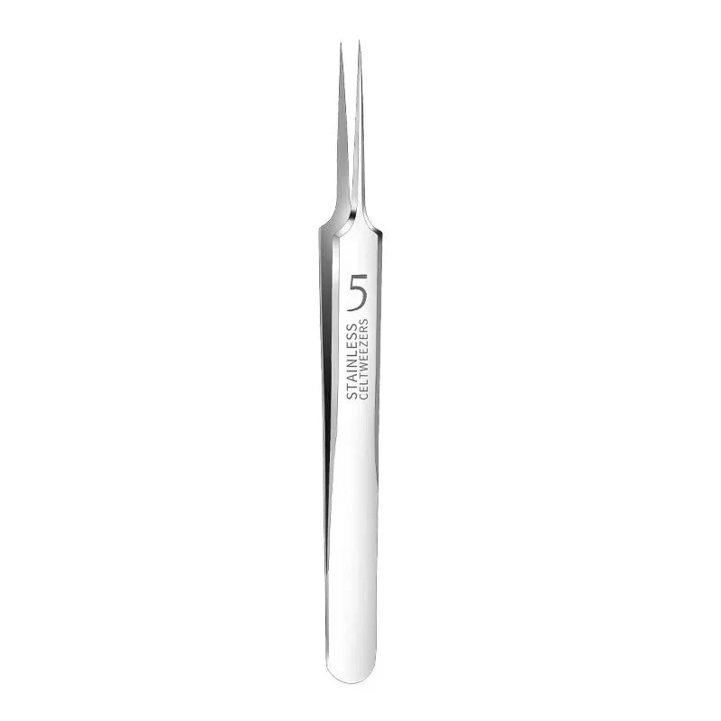 German Ultra-fine No. 5 Cell Pimples Blackhead Clip Tweezers Beauty Salon Special Scraping & Closing Artifact Acne Needle Tools Oasis Select Straight clip
