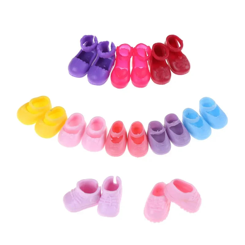 5Pairs Fashion Shoes Boots For Sister Doll Kids Gift Hot Oasis Select