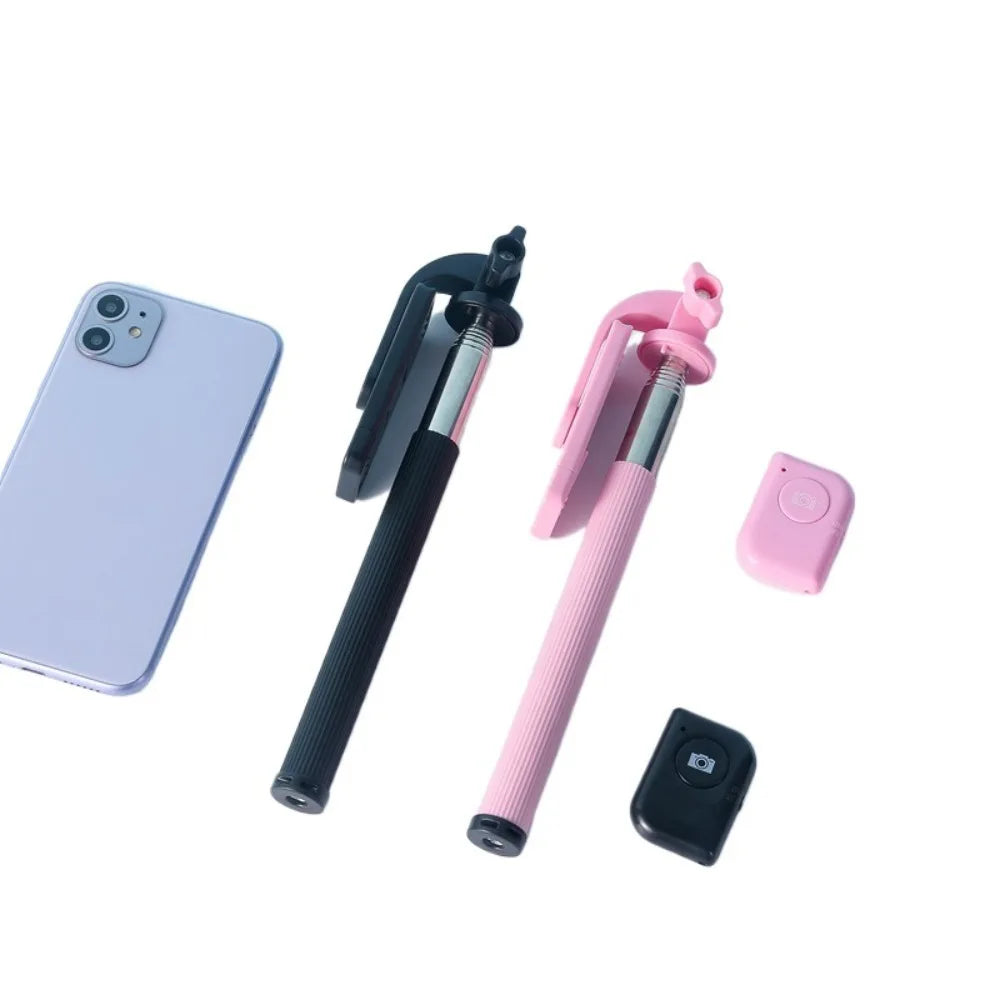 New Mini Wire Controlled Selfie Stick Pink/Blue/Black Suitable for Android 3.5mm Plug Selfie Stick Shrinkage 18cm Stretch 72cm Oasis Select