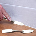 Stainless Steel Double-headed Plastering Trowel Caulking Finishing Tool Wall Brick Trowel For Seam Repair Cleaning Oasis Select Default Title