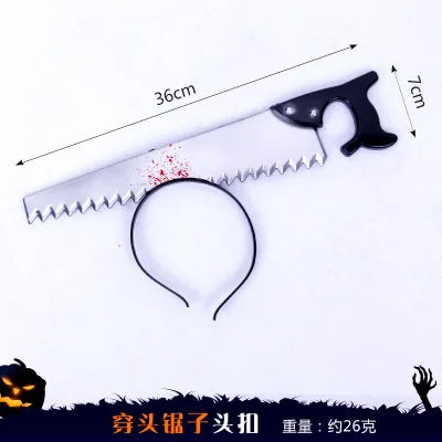 Halloween Scary Headbands for Adults, Blood Headpiece for Halloween Costumes Hair Accessories, Funny Headwear Toys Party Cosplay Oasis Select JZ