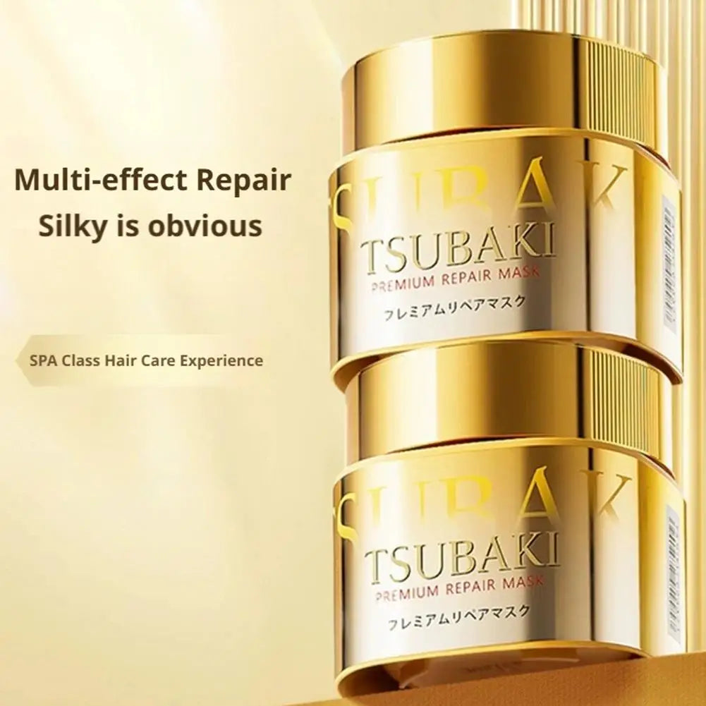 Japan TSUBAKI Premium Repair Mask - SPA Class Hair Care Experience, High Penetration Essence To Improve Frizz Repair Damage Care Oasis Select