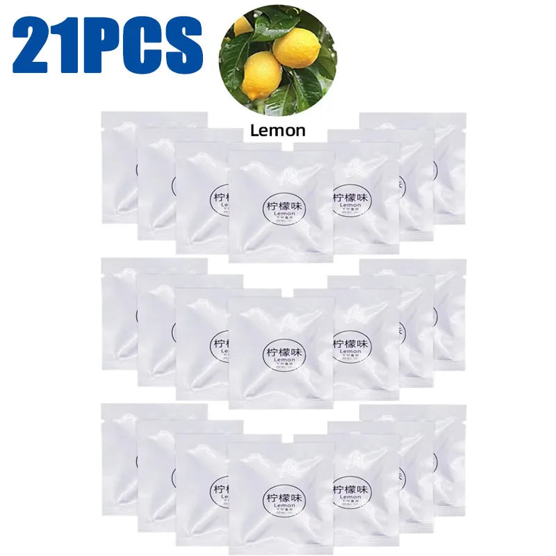 7-21pcs Solid Car Perfume Supplement Tablet Flavor Car Air Conditioner Vent Good Smell Scent Pads Car Refill For Auto Air Outlet Oasis Select 21pcs Lemon
