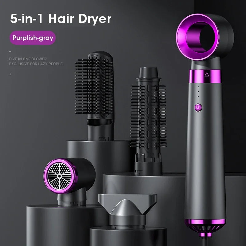 5-in-1 Negative Ion Hair Dryer Styling Set – Curler & Straightener