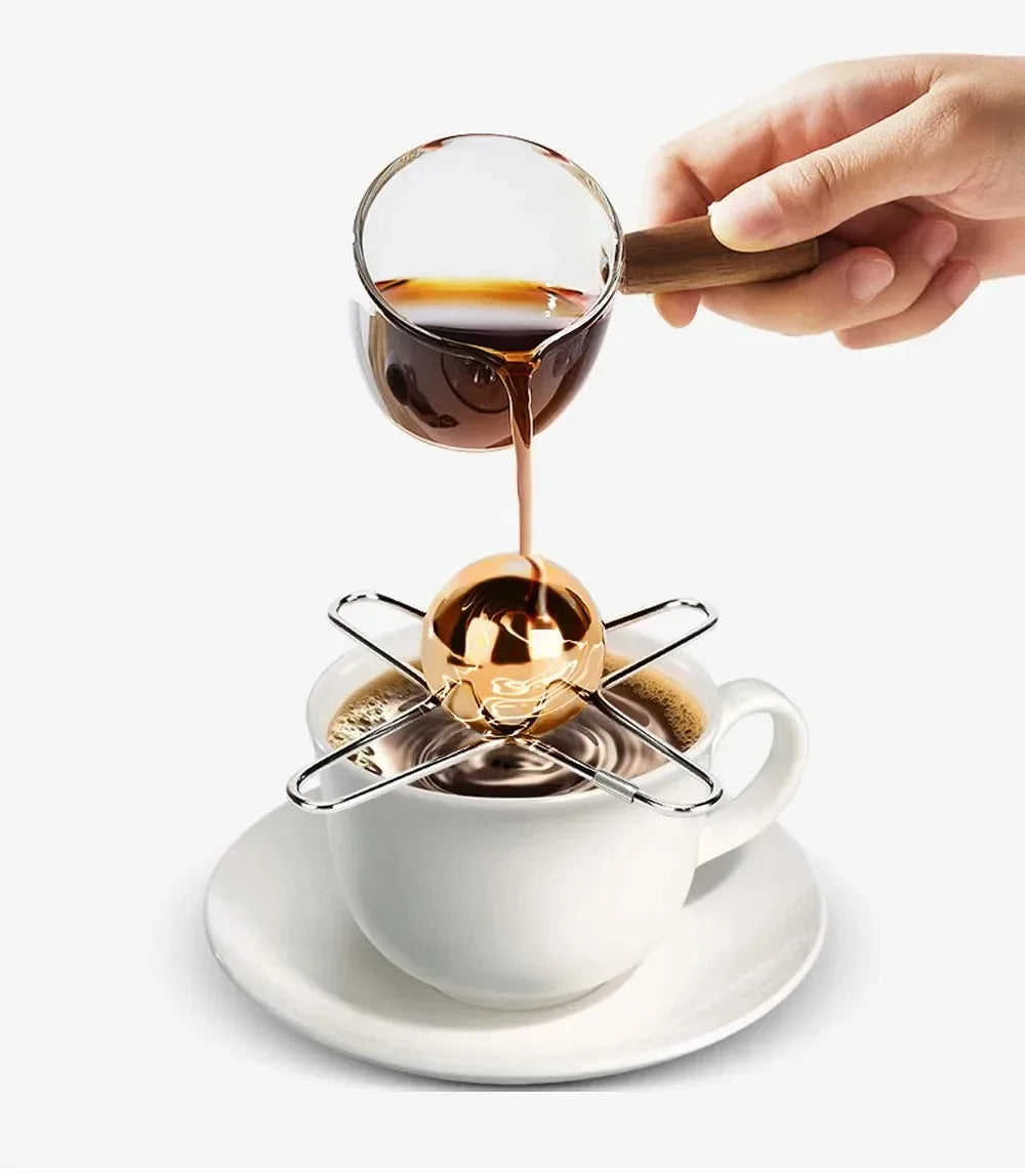 Stainless Steel Coffee Frozen Ball Reusable Cooling Coffee Tool Espresso Ice Hockey Whiskey Cocktail Cooler Retain Fragrance Oasis Select